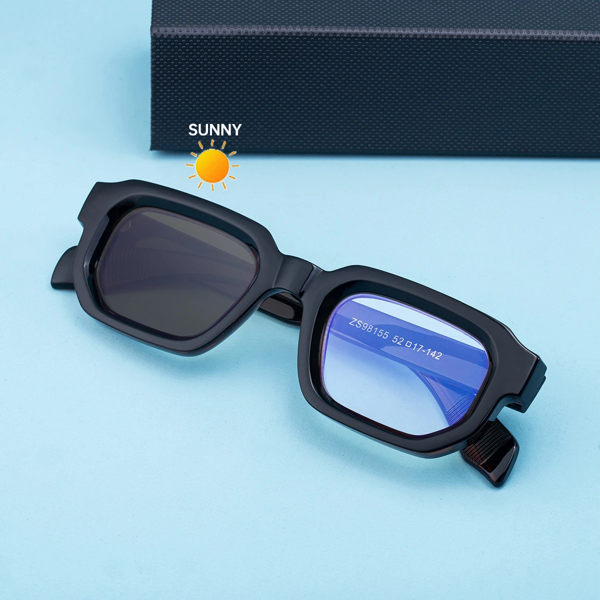 [ptc37n] Lunettes photochromiques PTC37 (Noir)
